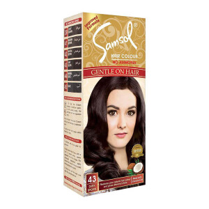 Samsol Dark Brown Hair Colour (No Ammonia) Gentle On Hair (43)