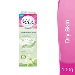 Veet Silky Fresh Hair Removal Cream Dry Skin 100g