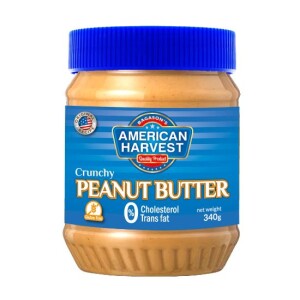 American Harvest Peanut Butter Crunchy 340gm