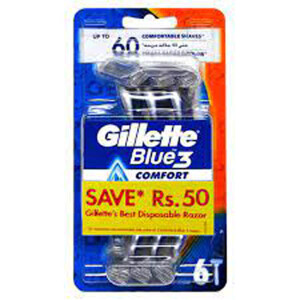 Gillette Blue 3 Comfort Save Rs 50