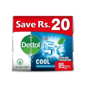 Dettol Cooling Sensation Antibacterial Bar Soap Big Pack (Save Rs.20)