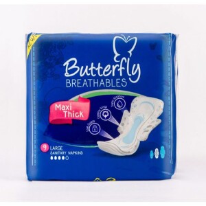 Butterfly maxi thick 9 pads