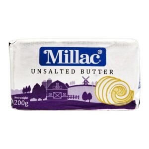 Millac Unsalted Butter 200gm